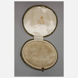 Schleifenbrosche mit Steinbesatz