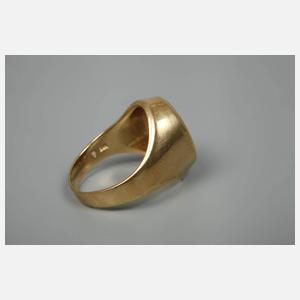 Herrenring mit Rauchquarz