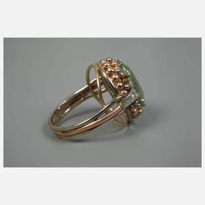 Damenring mit Diamanten und Steinbesatz