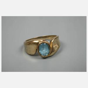 Damenring mit Blautopas