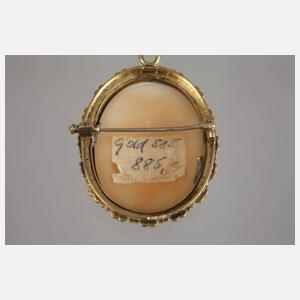 Anhänger mit Kamee und Perlen