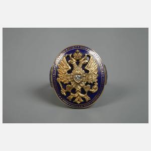 Prächtiger Ring mit Emaille