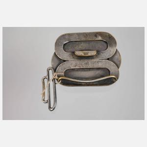 Piel Fréres Gürtelschließe mit Emaille