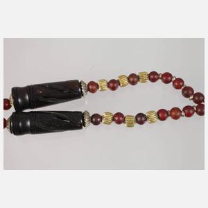 Großes Collier mit Bernstein