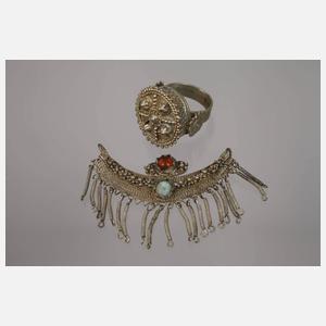 Konvolut folkloristischer Silberschmuck