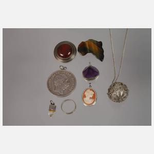 Konvolut Silberschmuck