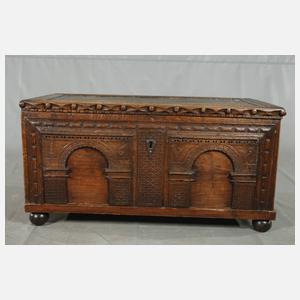 Kleine Flachdeckeltruhe Spätrenaissance