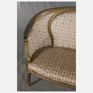 Kleine klassizistische Polsterbank