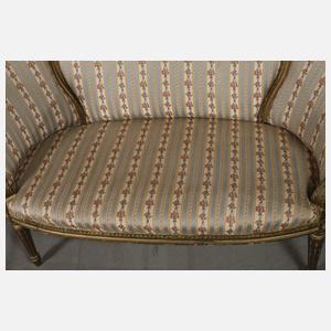 Kleine klassizistische Polsterbank