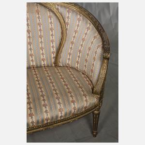 Kleine klassizistische Polsterbank