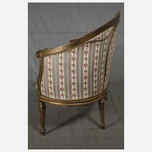 Kleine klassizistische Polsterbank