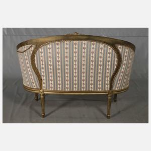 Kleine klassizistische Polsterbank