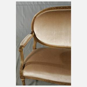 Sitzbank im Louis-Seize-Stil