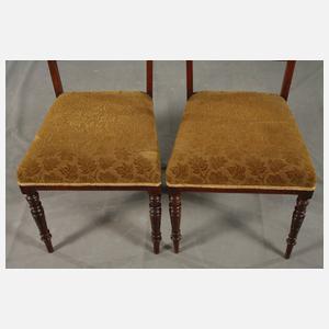 Vier englische Salonstühle