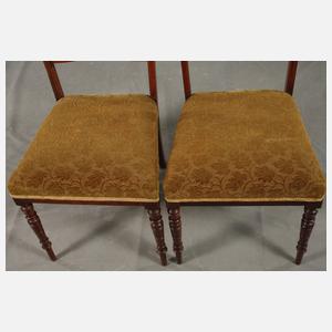 Vier englische Salonstühle