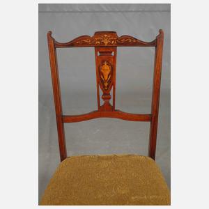 Vier englische Salonstühle