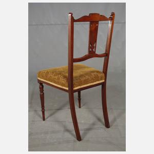 Vier englische Salonstühle