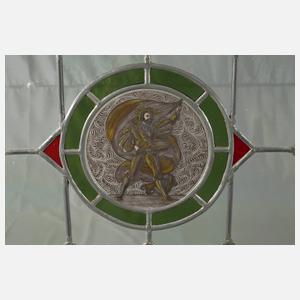 Paar Bleiglasfenster