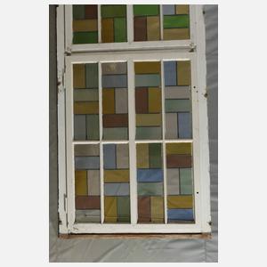 Sieben große Bleiverglasungen