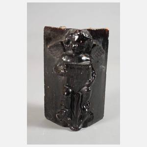 Zwei figürliche Ofenkacheln