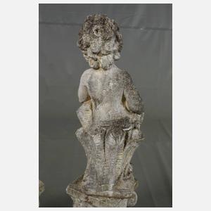 Drei Figuren Steinguss