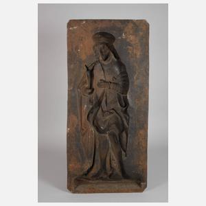 Große Wandplatte Eisenguss