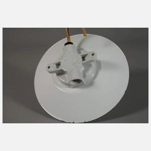 Vier Industrie-Deckenlampen