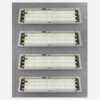 Vier Industrie-Deckenlampen111