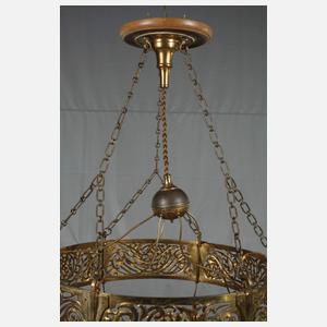 Großer Deckenlüster Jugendstil