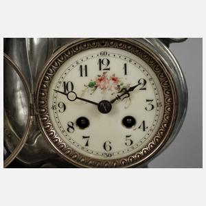 Große Figurenpendule Jugendstil