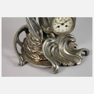 Große Figurenpendule Jugendstil