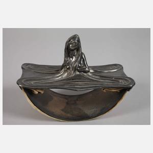 Vier Teile figürliches Zinn