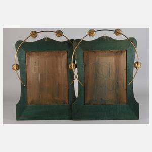 Albert Mayer, Paar Wandreliefs im Rahmen