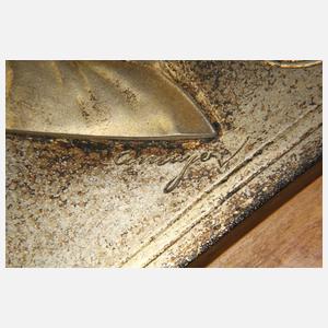 Albert Mayer, Paar Wandreliefs im Rahmen