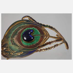 Piel Fréres Gürtelschließe mit Emailleeinlagen