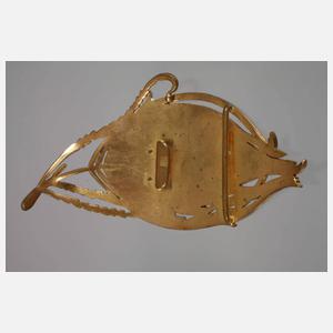 Piel Fréres Gürtelschließe mit Emailleeinlagen