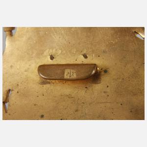 Piel Fréres Gürtelschließe mit Emailleeinlagen