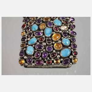 Gürtelschließe mit Steinbesatz