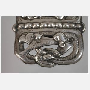 Große Gürtelschließe Jugendstil