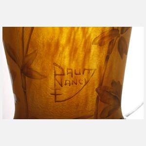 Daum Nancy Vase Fuchsiendekor