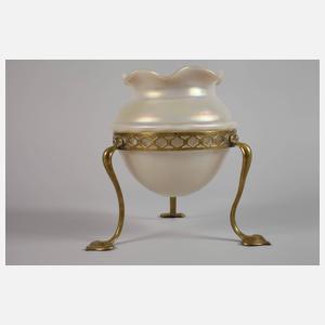 Jugendstilvase mit Messingmontierung