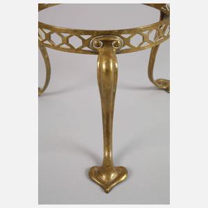 Jugendstilvase mit Messingmontierung