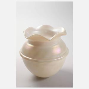 Jugendstilvase mit Messingmontierung