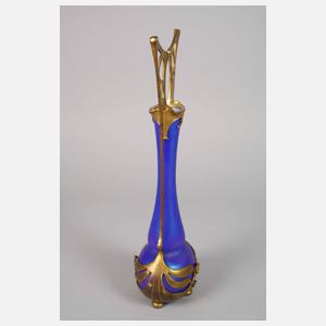 Paar montierte Glasvasen