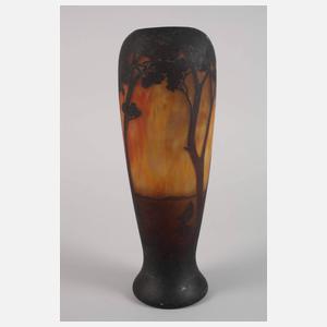 Daum Nancy Vase Landschaftsdekor