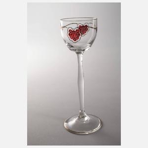 Sieben Likörgläser Jugendstil