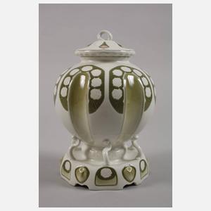 KPM "Ziergefäß fest auf Untersatz, Deckel dazu"
