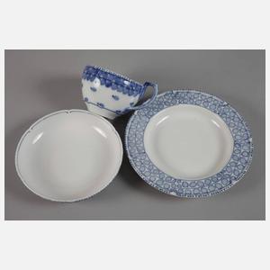 Meissen Kaffeegedeck "Blaue Rispe"