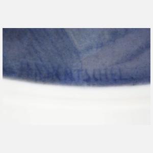 Meissen Ansichtenplatte Wassermühle mit Reflektion