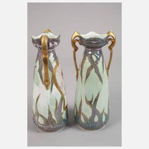 Schlegelmilch Suhl Paar Henkelvasen Jugendstil